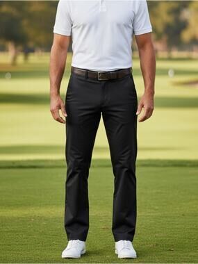 ASHWORTH Men’s 38 x 32 Black Golf Pant